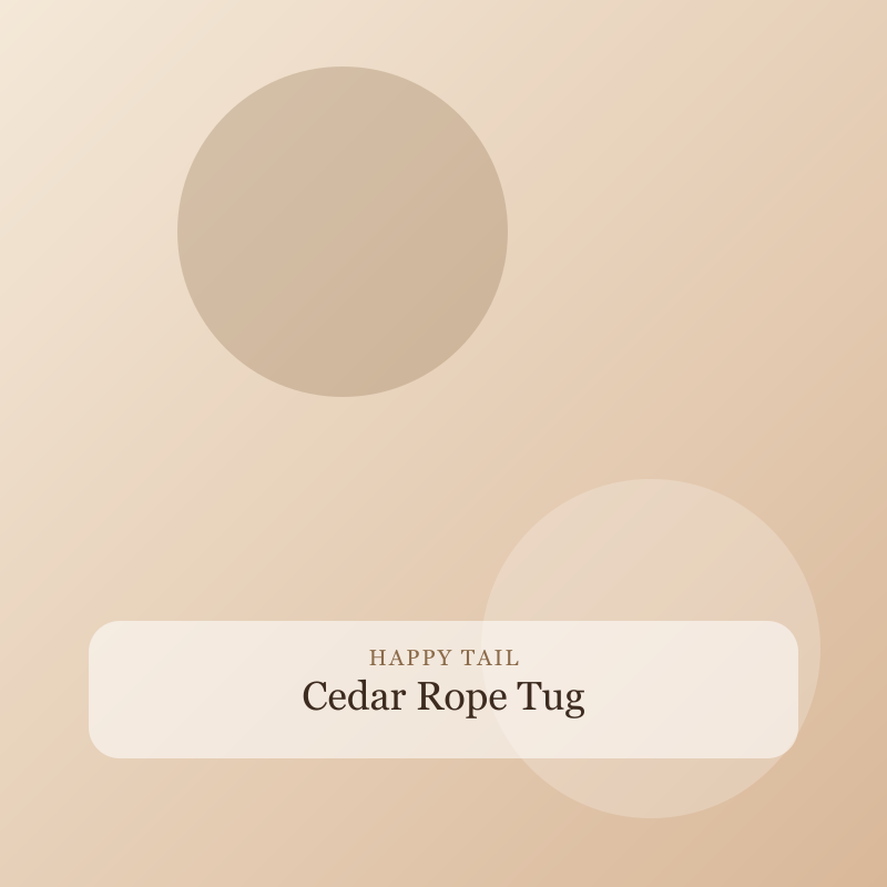 Cedar Rope Tug, Cotton rope