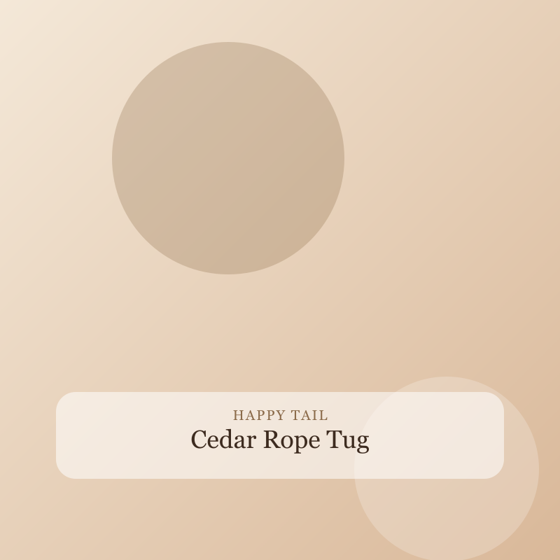 Cedar Rope Tug detail