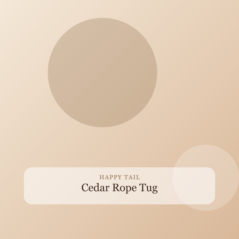Cedar Rope Tug detail