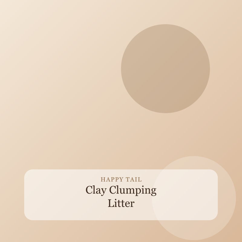 Clay Clumping Litter, Natural clay