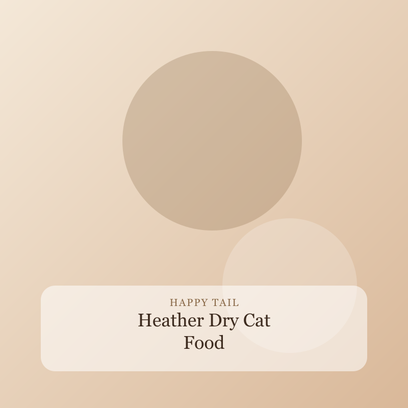 Heather Dry Cat Food, Salmon and rice kibble